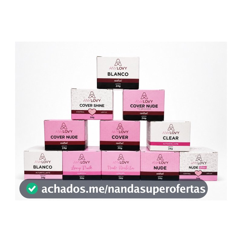 Gel Construtor - 24g - AnyLovy Alongamento Unha Postiça Acrigel Porcelana