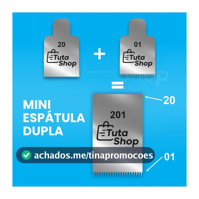 Mini Espátula decorativa em aço inox modelo 201 dois desenhos em uma Espátula para Bolo