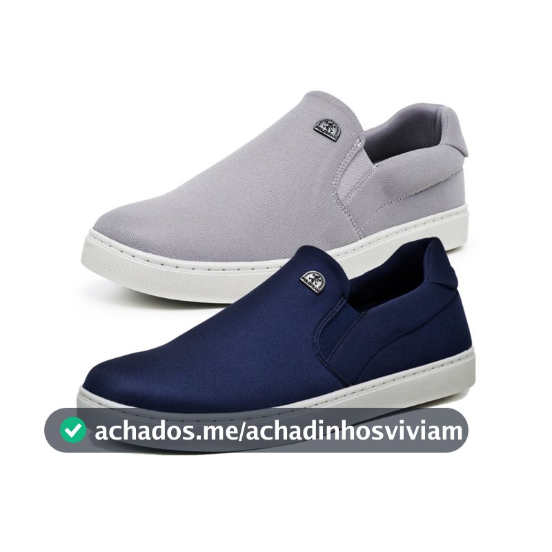 Kit 2 Tênis Masculino Polo Fran Mocassim Slip On Sapatênis Iate Casual Bali