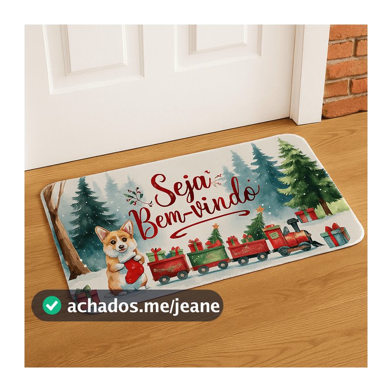 Tapete de Natal para Entrada de Casa – Preço Baixo e Estilo Garantido