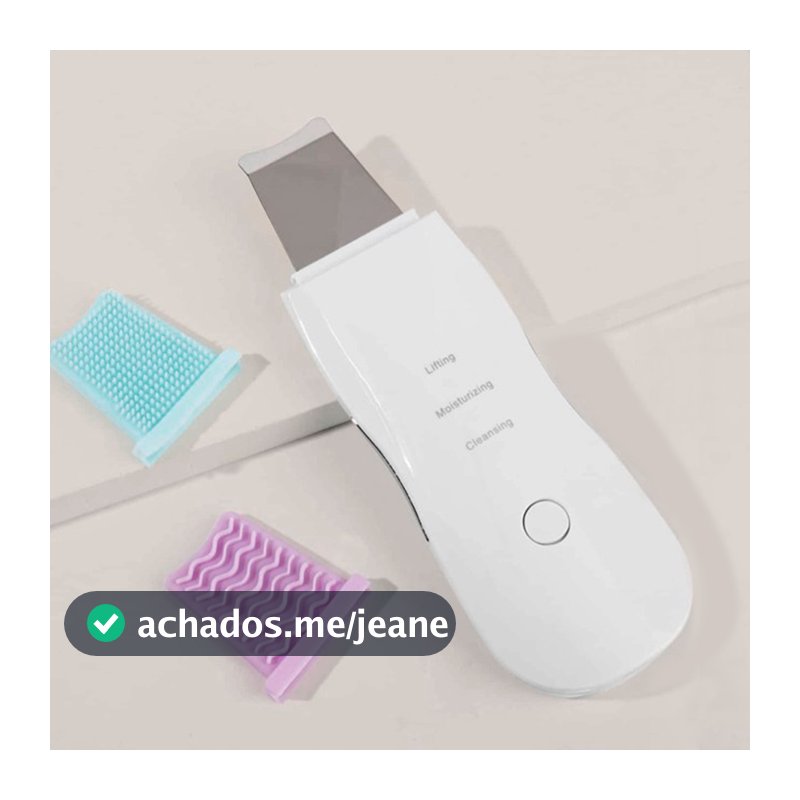 Aparelho de Peeling Esfoliante Ultrassônico Limpeza Facial Profunda Remoção de Cravos Antirrugas Sonic Skin
