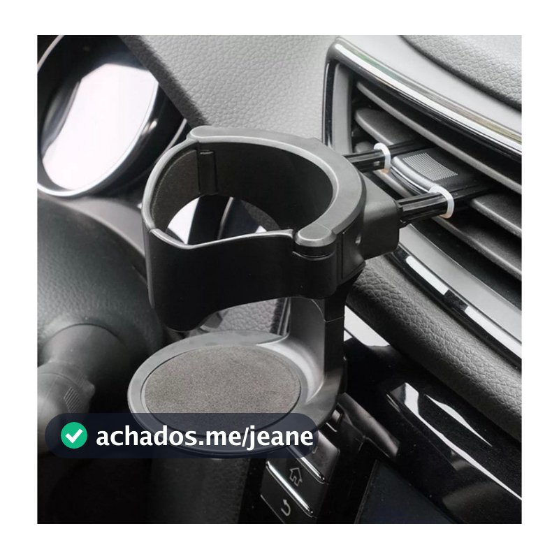 Suporte Porta Copos Latas Garrafas Para Veículos Carros Encaixe Na Saída De Ar Fixo