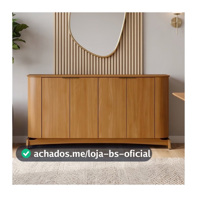 Aparador Buffet Para Sala de Jantar 160cm Verbena N01 Ypê - Lyam Decor