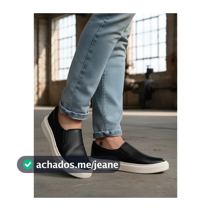 Tênis Sapatênis Iate Masculino Slip On Sem Cadarço Calce Fácil Confortável Macio Trabalho Homem Moda