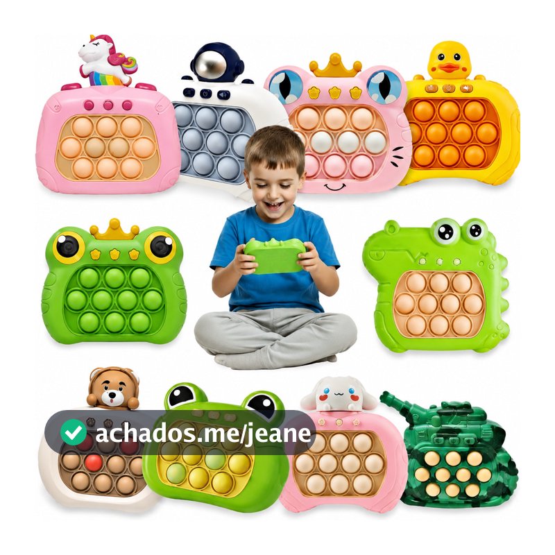 Pop It Eletrônico Mini Game Jogo  Fidget Toy Anti Estresse Jogo Brinquedo Interativo Kit 20/25/35/40