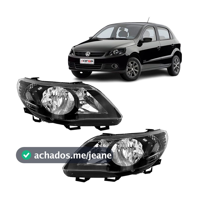 Par Farol Gol Voyage Saveiro G5 09 2010 2011 2012 Foco Duplo