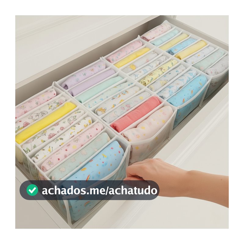 Kit Colmeia Organizadora de gavetas/Guarda Roupa P, M, G e GG - Maison Plus