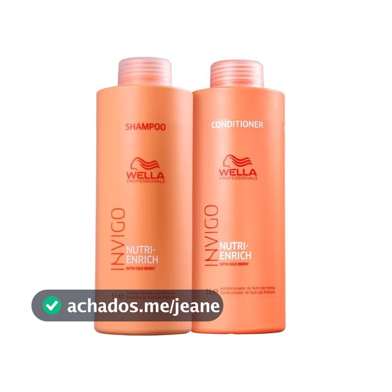 Kit Wella Nutri-Enrich Shampoo 1l + Condicionador  1l