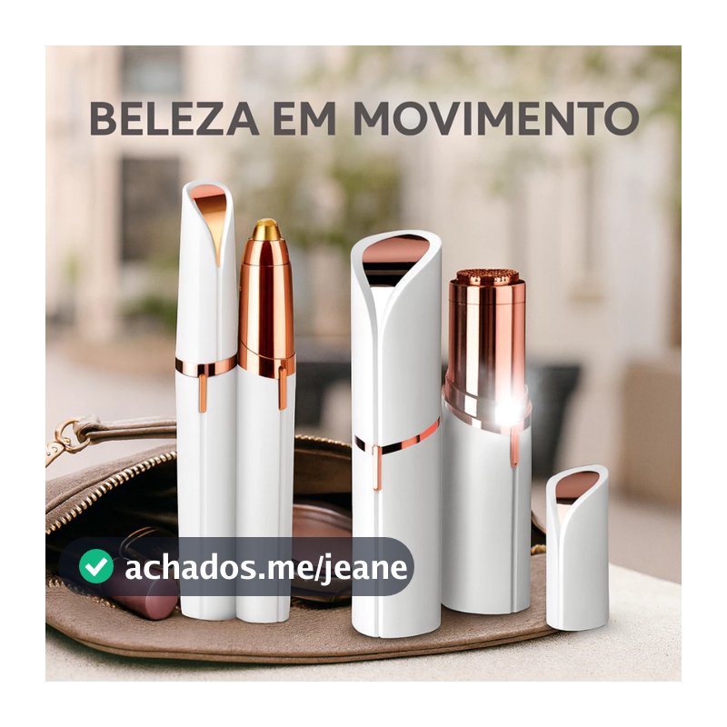 Depiladores Caneta Batom Portátil Indolor Tira Pelos Elétrico Rosto Nariz Sobrancelha
