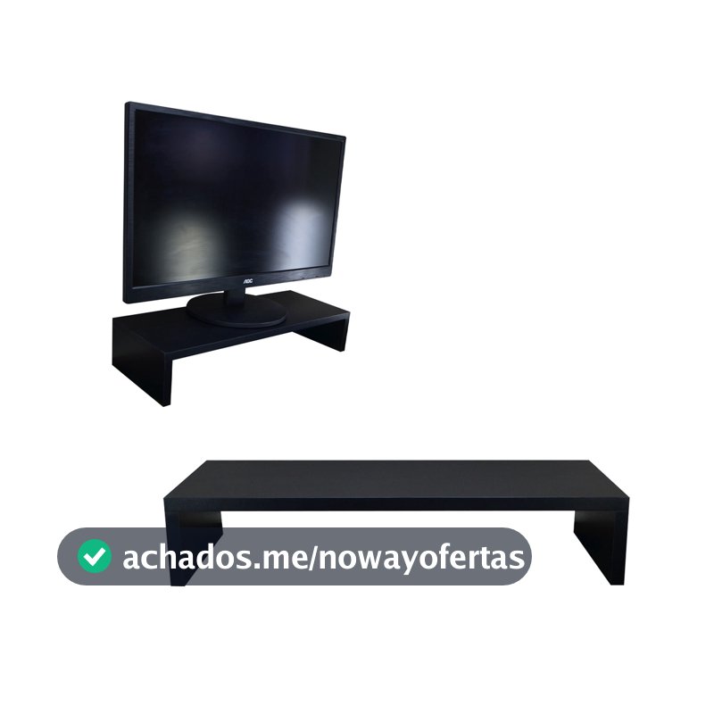 Suporte de Monitor Para Tela de Computador MDF Para Escritório Elevado 50cm