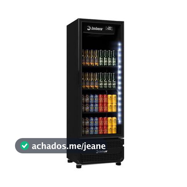 Cervejeira Imbera Porta de Vidro Full Black CCV355 569L