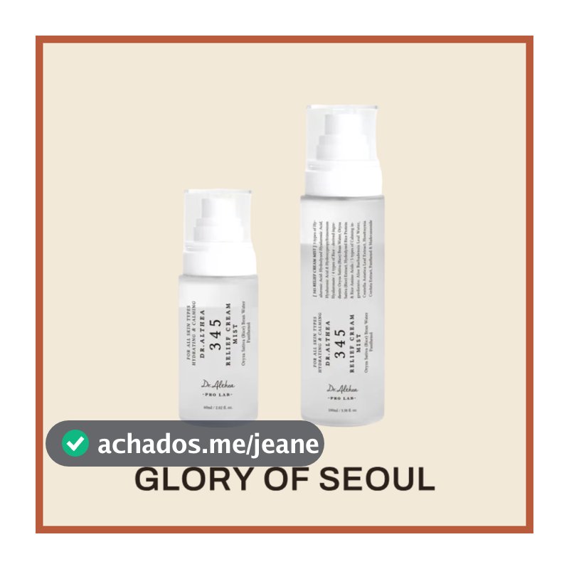 Dr.Althea 345 Relief Cream Mist 60ml, 100ml