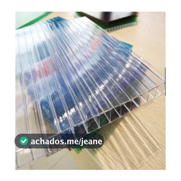 Chapa Placa Policarbonato Alveolar 1,05m X 2m X 4mm - Cores