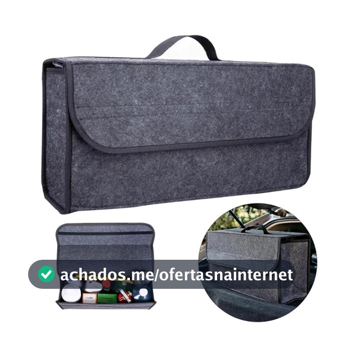 Bolsa de Armazenamento em Feltro para Porta-Malas do Carro, Organizador de Ferramentas e Acessórios Automotivos