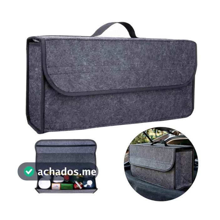 Bolsa de Armazenamento em Feltro para Porta-Malas do Carro, Organizador de Ferramentas e Acessórios Automotivos