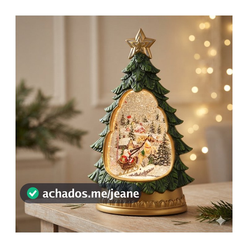 Enfeite de Natal Musical com Luz LED – Luminária Decorativa