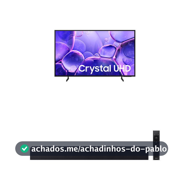 Samsung Smart TV 55" Crystal UHD 4K U8600F + Soundbar HW-B400F