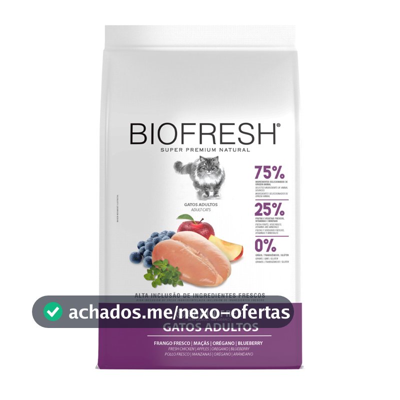 Ração BioFresh Gato Adultos Frango 7,5kg