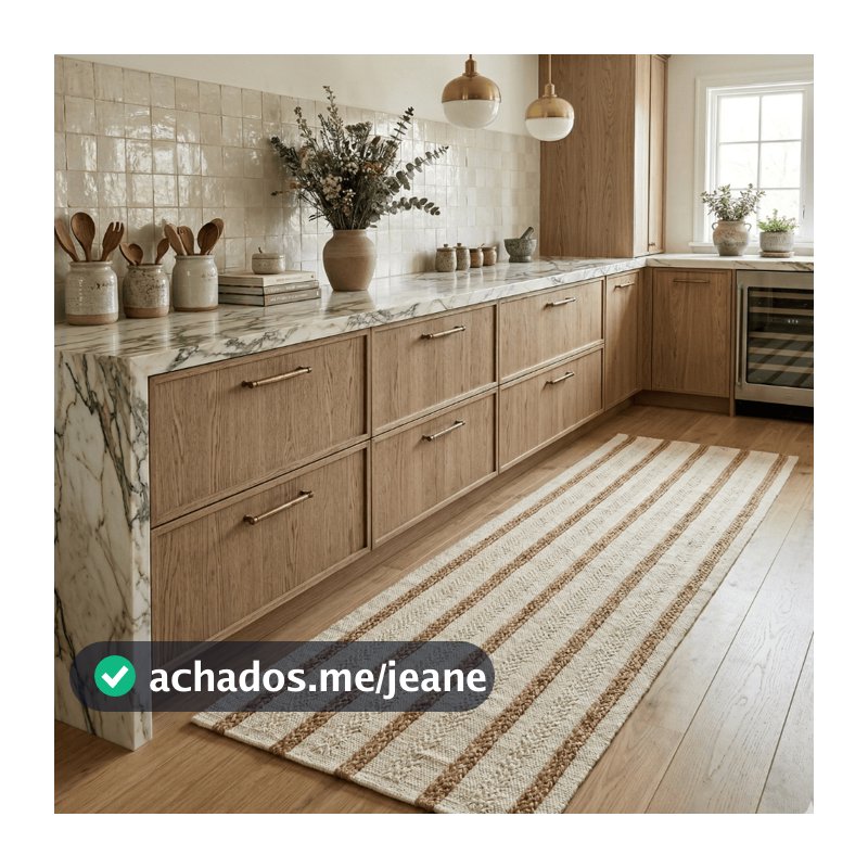 Passadeira Quarto, Cozinha, corredor 100% Algodão premium, Lavável na Máquina - Diversas Cores