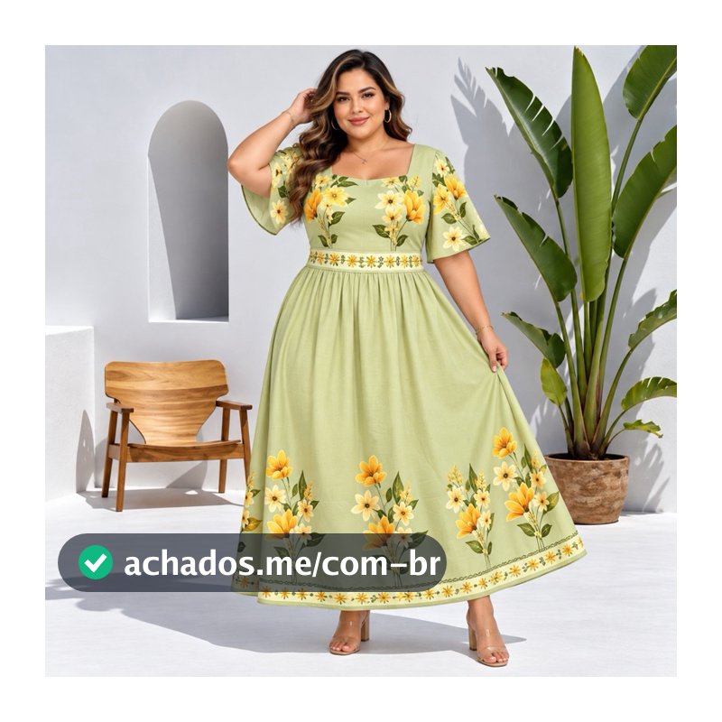 vestido plus size moda evangélica  longo vestido maravilhoso