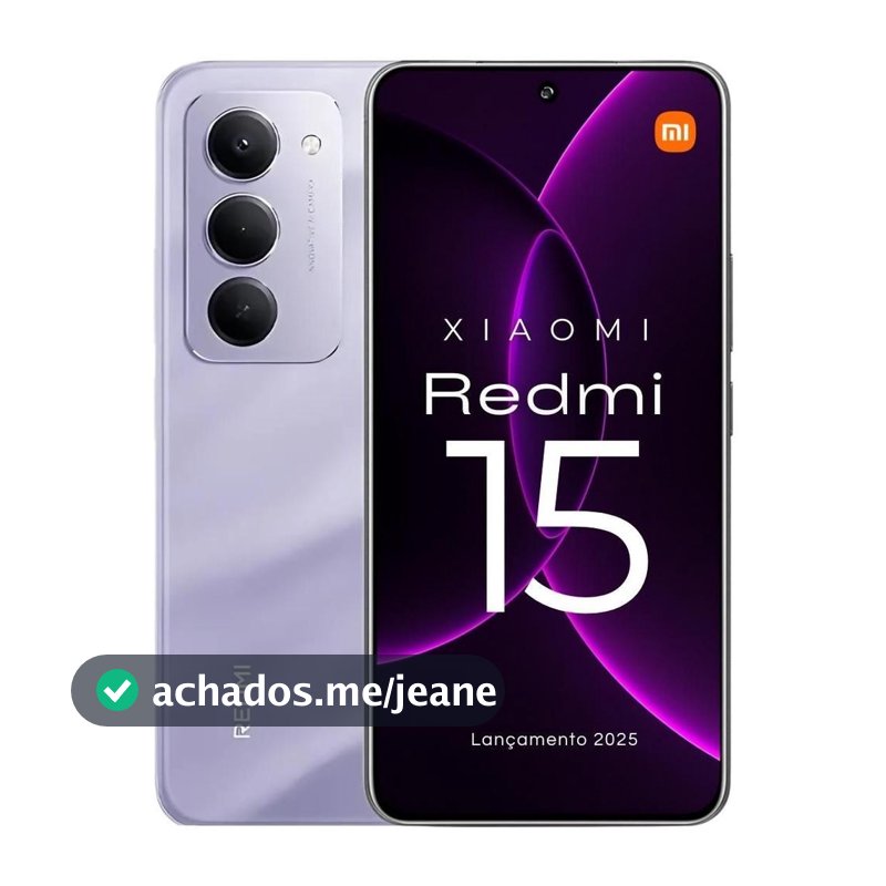 Smartphone Xiaomi Redmi 15 256gb / 128gb Versão Global Original Envio Imediato (PELÍCULA CORTESIA)