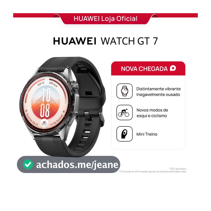 HUAWEI WATCH GT 7 SERIES | 41mm/ 46mm | Smartwatch Relógio | GPS Integrado | AMOLED 1,47" | 5 ATM + IP69