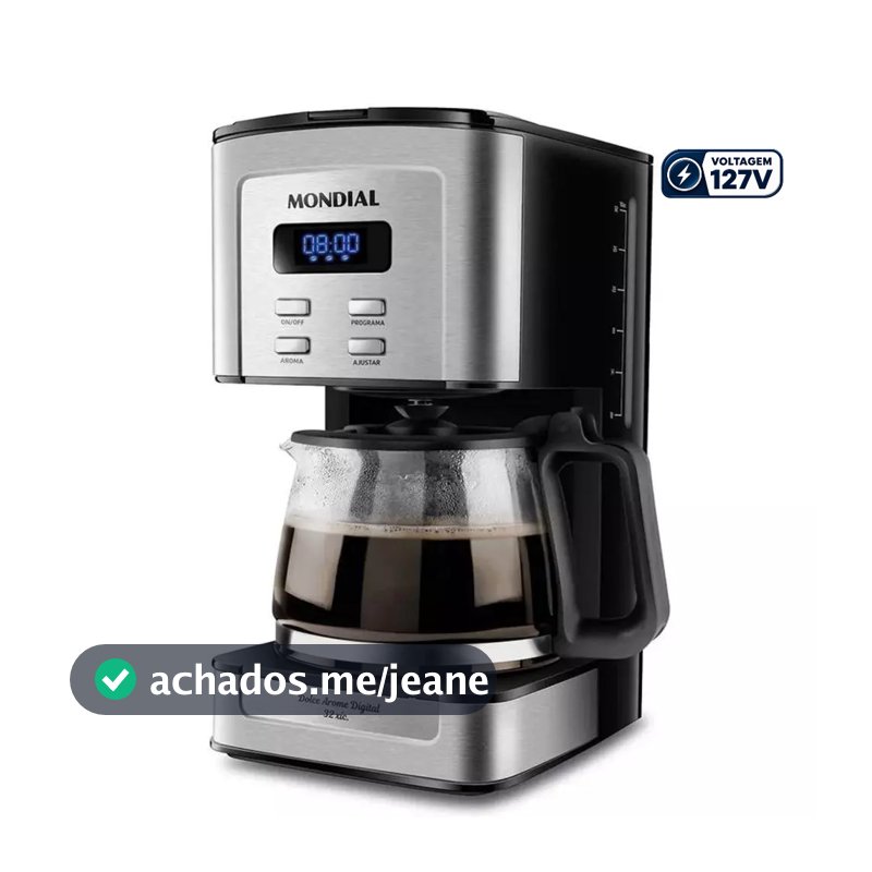 Cafeteira Elétrica Mondial Dolce Arome Digital C-44-32X-SDI 800W Preto/Inox 127V