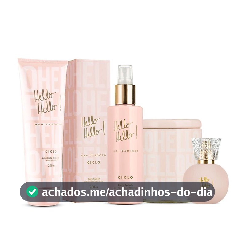 Combo Linha Hello Hello Deo Colônia 50ml + Hidratante + Body Splash