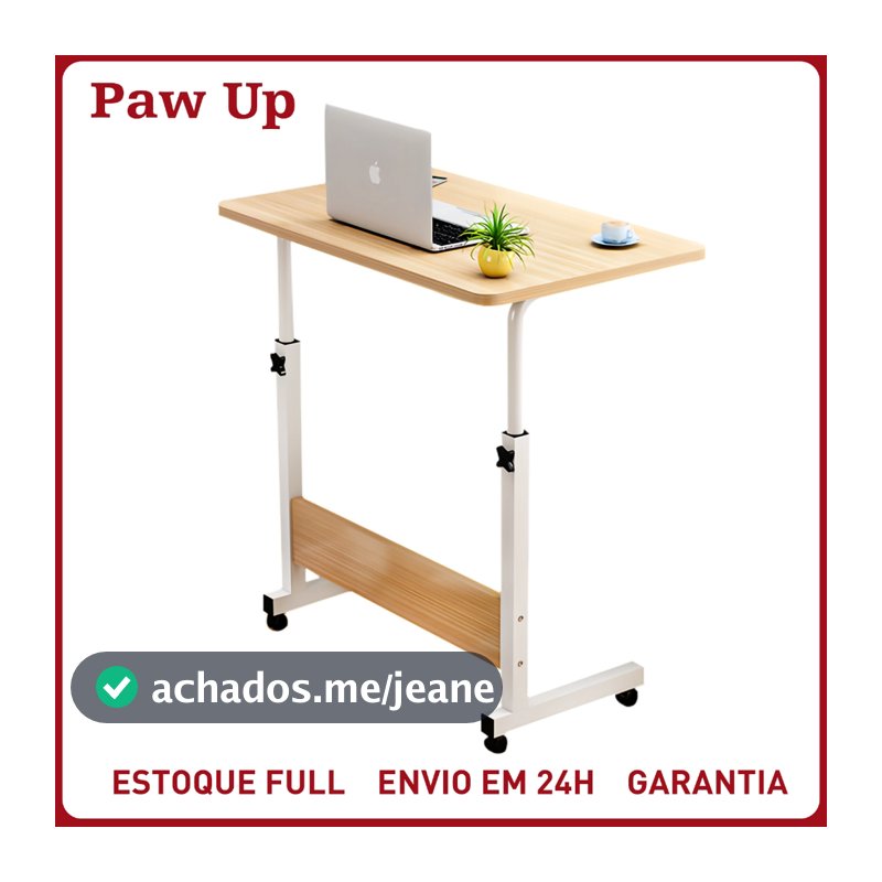 Mesa Mutiuso Mesinha Notebook Com Altura Regulavel e Rodinhas Tablet Cama Sofá Ajustavel