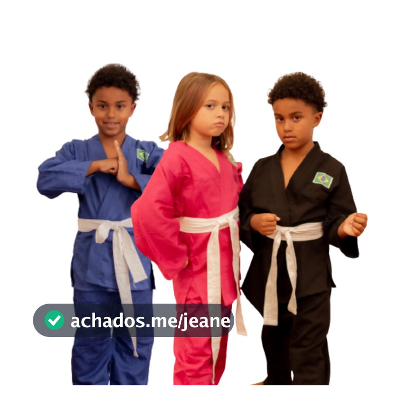 Kimono Infantil Reforçado Jiu-Jitsu/Judô + Faixa Branca