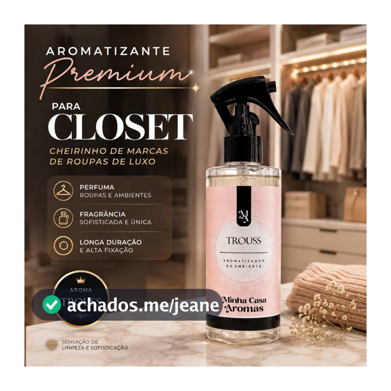Aromatizante Premium para Closet | Cheirinho de Marcas de Roupas de Luxo