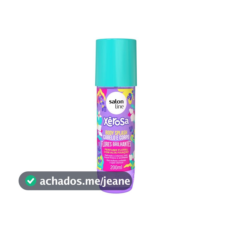 Body Splash Cabelo e Corpo Xêrosa Flores Brilhantes 200ml