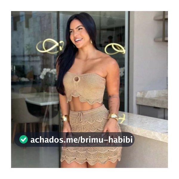 Moda Praia Conjunto Saia e Top Crochê Tricot