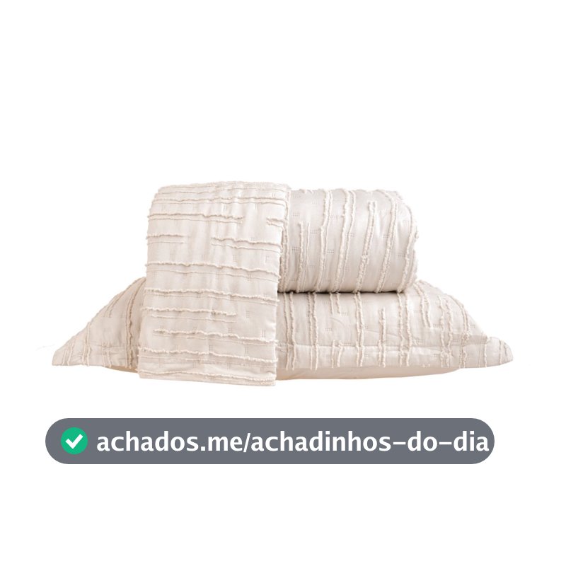 Kit Colcha Essence Tessi 3 Peças | Cobre-Leito Matelado Casal Queen King com 2 Porta-Travesseiros