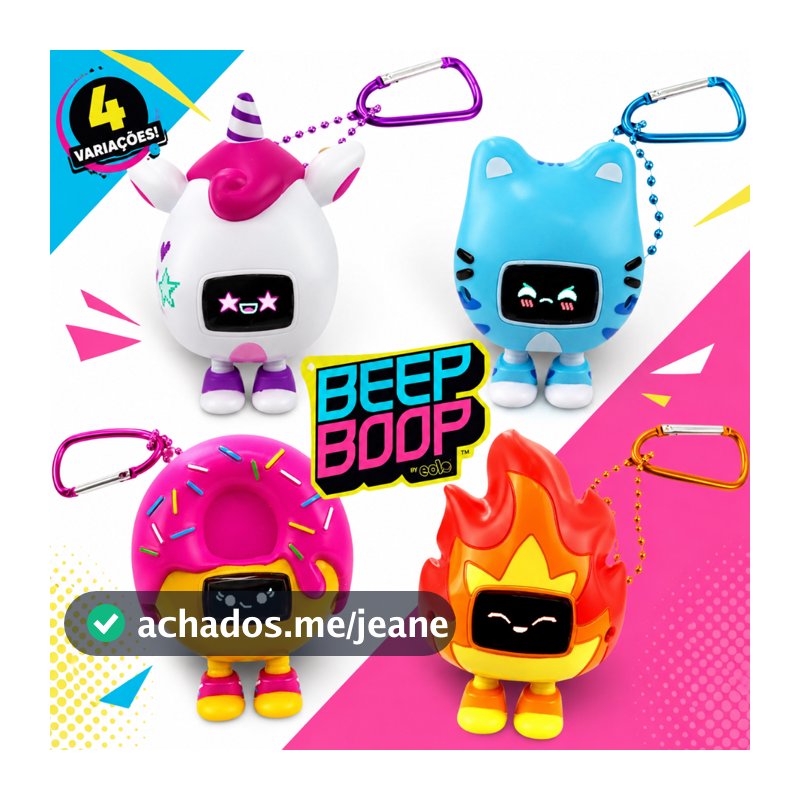 Bichinho Virtual Beep Boop Brinquedo Interativo Infantil tipo tamagotch Multikids Original