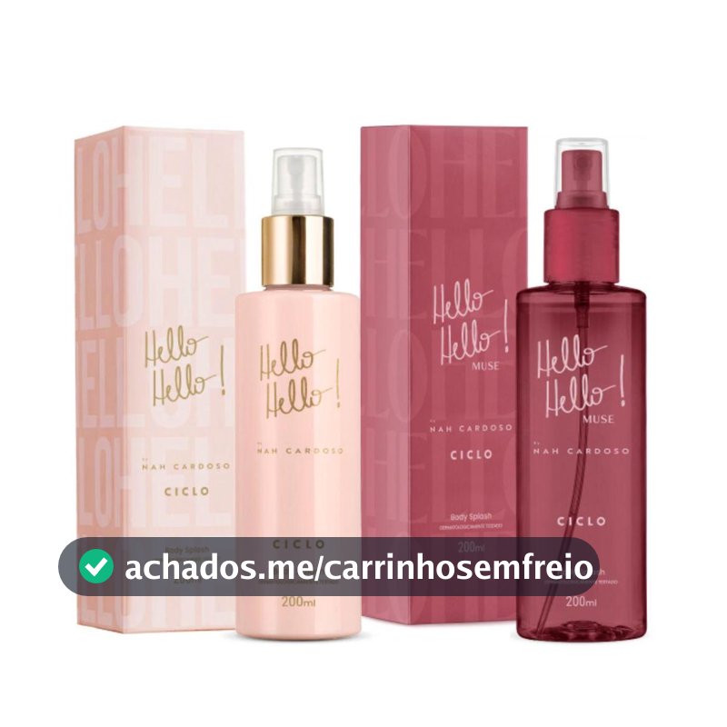 Combo Kit Body Splash Hello Hello + Muse 200 ml Desodorante Corporal Ciclo