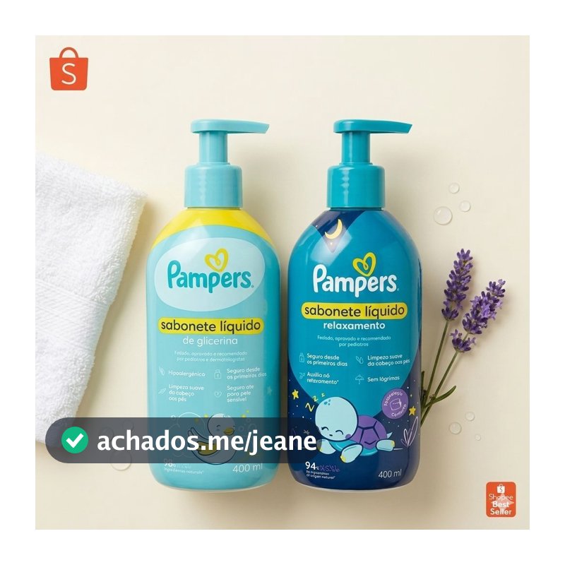 sabonete líquido infantil Pampers 400ml
