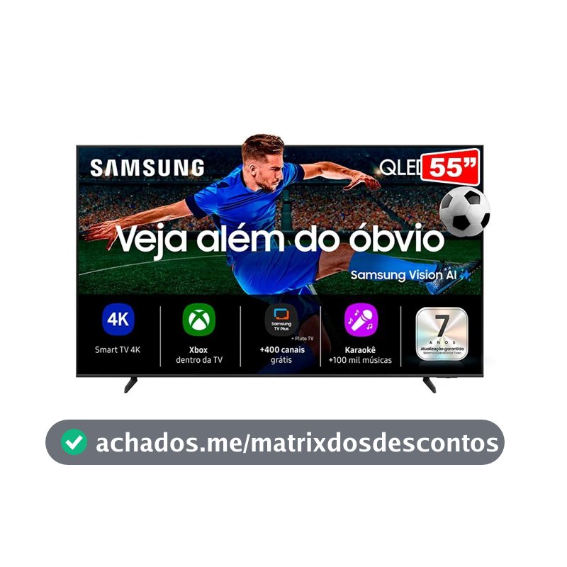 Smart Tv Samsung 55" QLED UTRA 4k Vision Ai QN55QEF1 HDR 130W