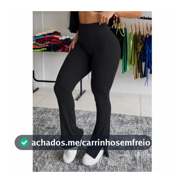 Calça Flare Fitness Feminina  ACADEMIA em Suplex Cintura Alta yoga e ginastica