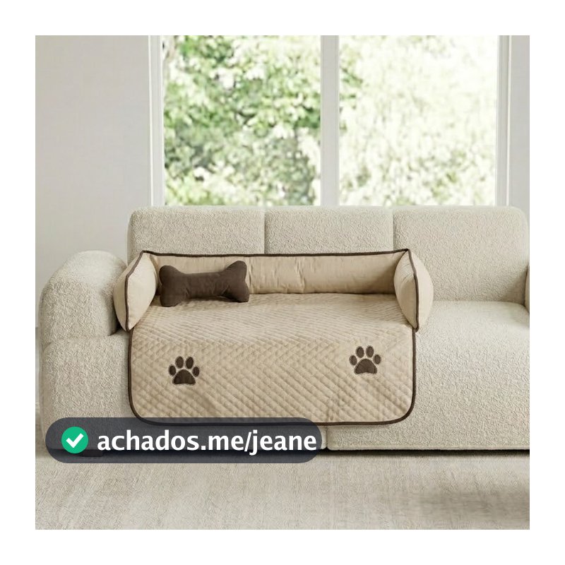 Protetor de Sofá para Cachorro Impermeável Antipelo Lavável Capa Pet