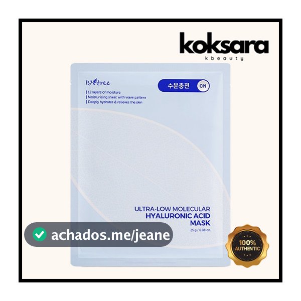 Máscara De Ácido Hialurônico Molecular Ultrabaixo Isntree 25g 1ea (exp . 21.08.27)
