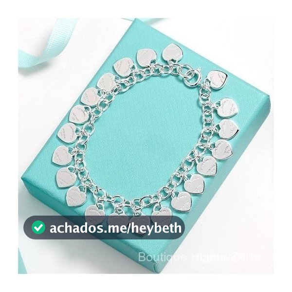 Pulseira com Pingente de Coração Feita de Prata 925 JLEI 63XZ VSF1 1QMI UUUZ