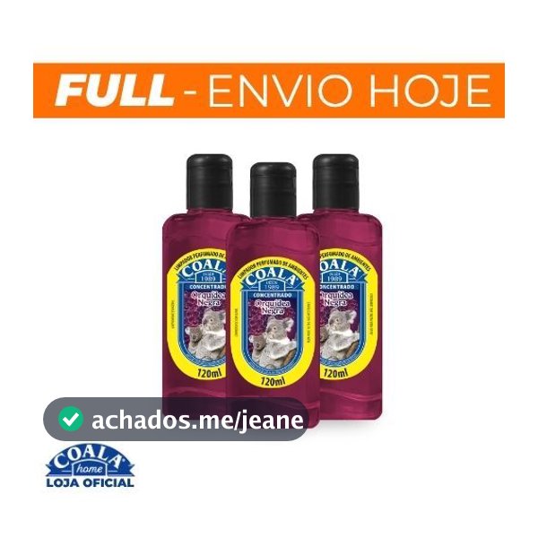 Kit 3 Limpadores Coala Orquídea Negra 120 ml
