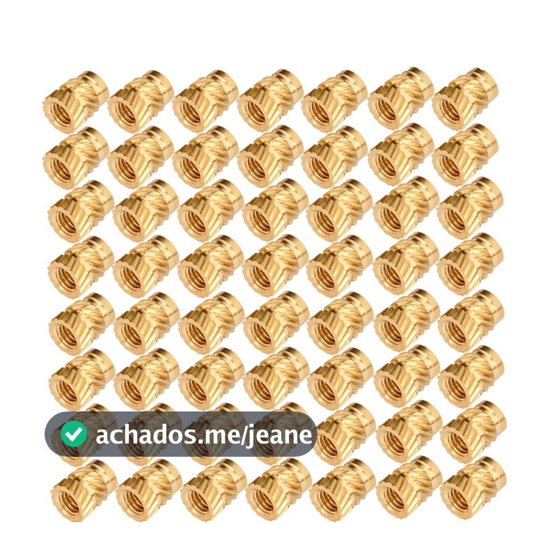 Kit 10 a 100 Inserto Metálico De Rosca M3 Impressões 3d