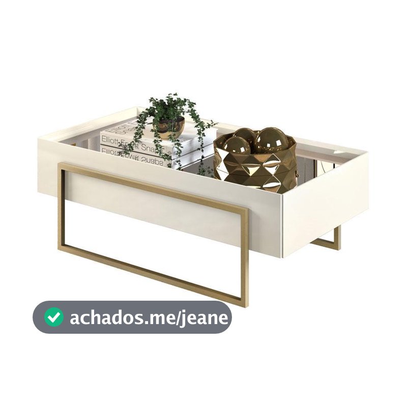 Mesa de Centro Suri Off White – DJ Móveis