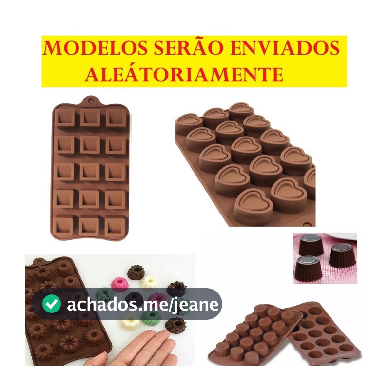 Oferta Forma de Chocolate Silicone Doces Gelo Gelatina Molde Bombom CLINK