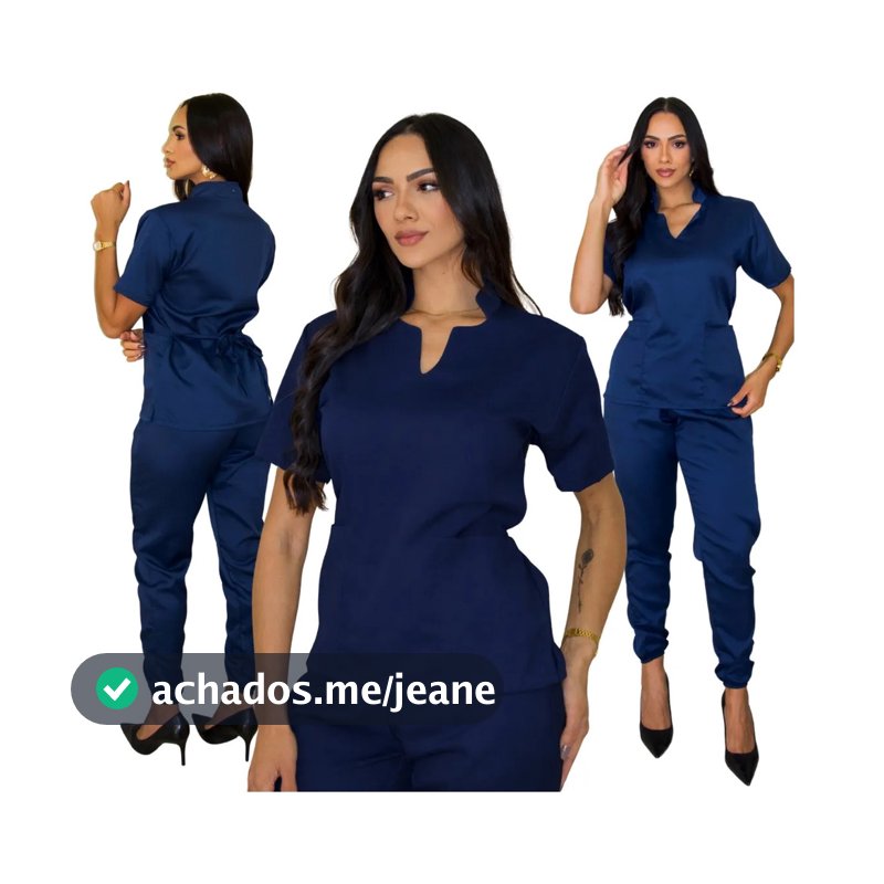 Scrubs Conjunto Garbadine Acinturado Pijama Cirurgico Médico Vet Clinica- Envio Imediato