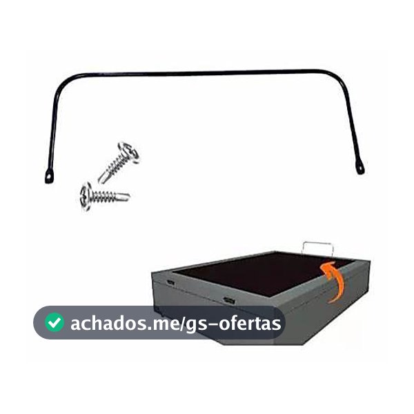 2 Suportes Pra Segurar Colchão Cama Box Baú Aparador Preto ou branco