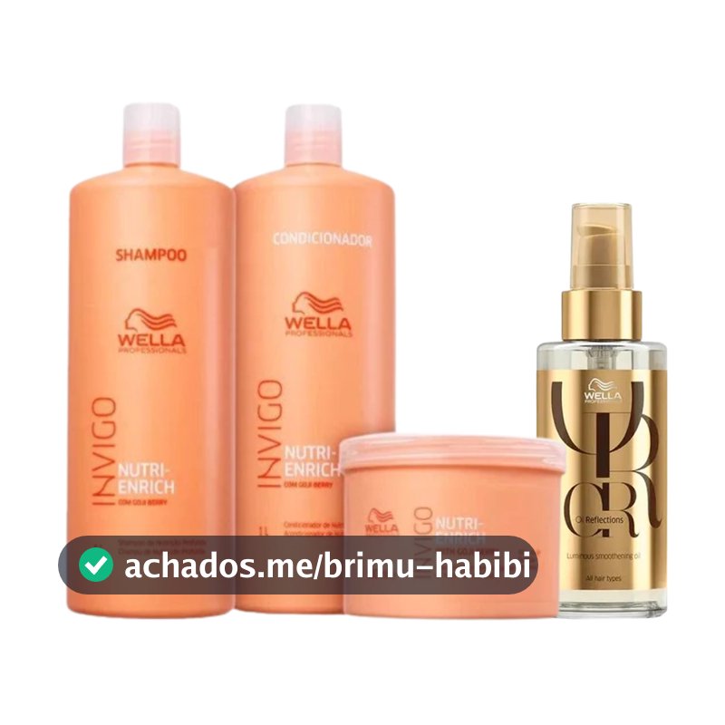 Kit Wella Professionals Invigo Nutri-Enrich Salon Care (4 Produtos)