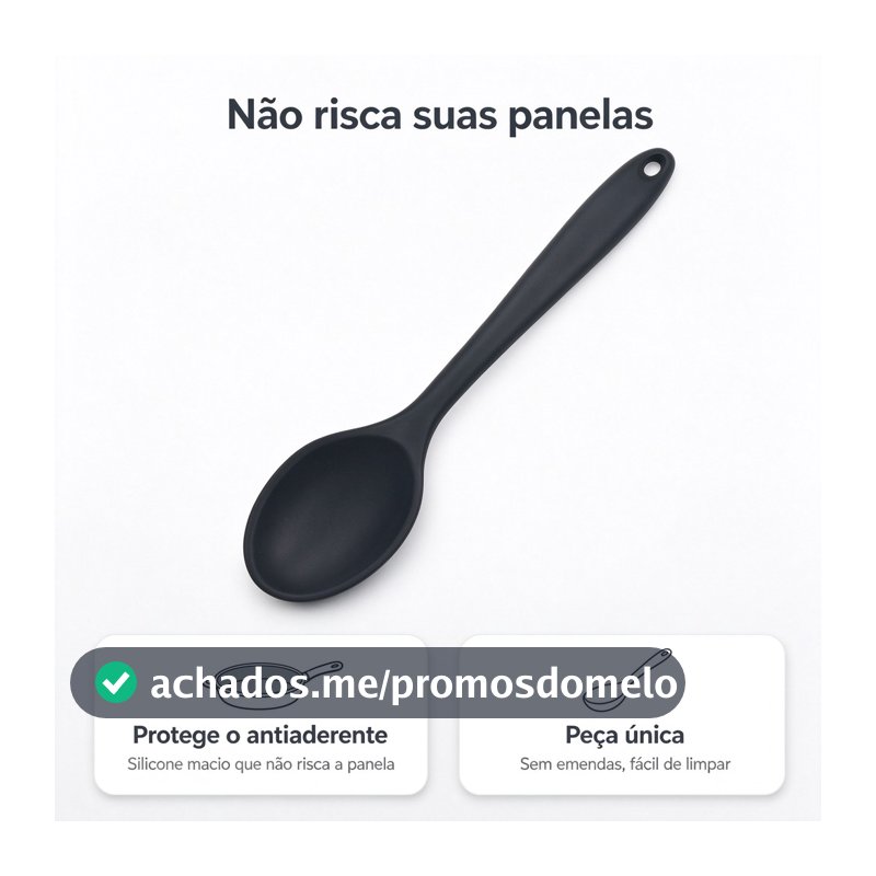 KIT 2 Utensílios de cozinha de colher de silicone macio promoção vermelha